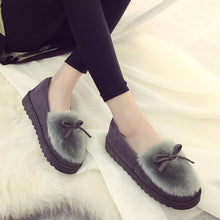 Load image into Gallery viewer, 2019 Fashion Winter Women Slippers with Fur Home Outdoor Casual Warm Slippers Female Ladies Cotton Women Winter Shoes tyh78