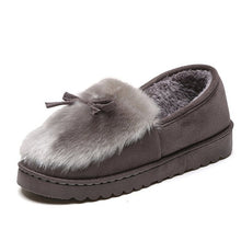 Load image into Gallery viewer, 2019 Fashion Winter Women Slippers with Fur Home Outdoor Casual Warm Slippers Female Ladies Cotton Women Winter Shoes tyh78