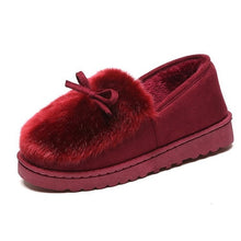 Load image into Gallery viewer, 2019 Fashion Winter Women Slippers with Fur Home Outdoor Casual Warm Slippers Female Ladies Cotton Women Winter Shoes tyh78