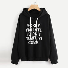 Load image into Gallery viewer, JAYCOSIN Fashion Women O-Neck Hoodie Jumper Long Sleeve Letter Print Unique Beautiful Chic Comfortable Pullover Hoodie Top