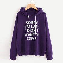 Load image into Gallery viewer, JAYCOSIN Fashion Women O-Neck Hoodie Jumper Long Sleeve Letter Print Unique Beautiful Chic Comfortable Pullover Hoodie Top