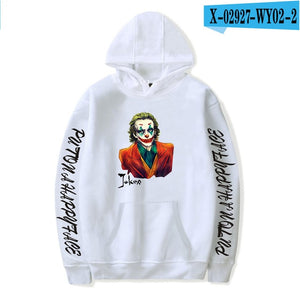 Suitable joker Hoodies Men Women Sweatshirts Fashion casual Hoodie Autumn pullovers Hip Hop joker Hip Hop gray streetwear Tops