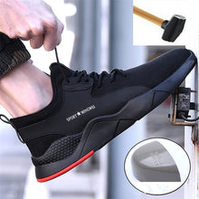 Load image into Gallery viewer, Men&#39;s Steel Toe Work Safety Shoes Casual Breathable Outdoor Sneakers Puncture Proof Boots Comfortable Industrial Shoes for Men