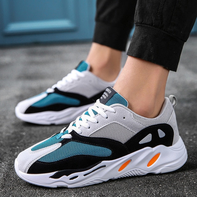 Vintage Dad Men Shoes 2019 Kanye Fashion West Mesh Light Breathable Men Casual Tenis Shoes Men Sneakers Zapatos Hombre#700