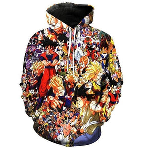 Dragon Ball Z Cartoon 3D Hoodie Sweatshirts Men Women Hoodie Anime Casual Tracksuits Jackets Harajuku Hooded Pullover Son Goku